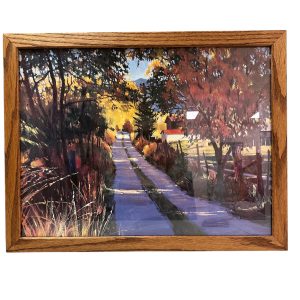 Framed Print Farm Road - Valued at $100