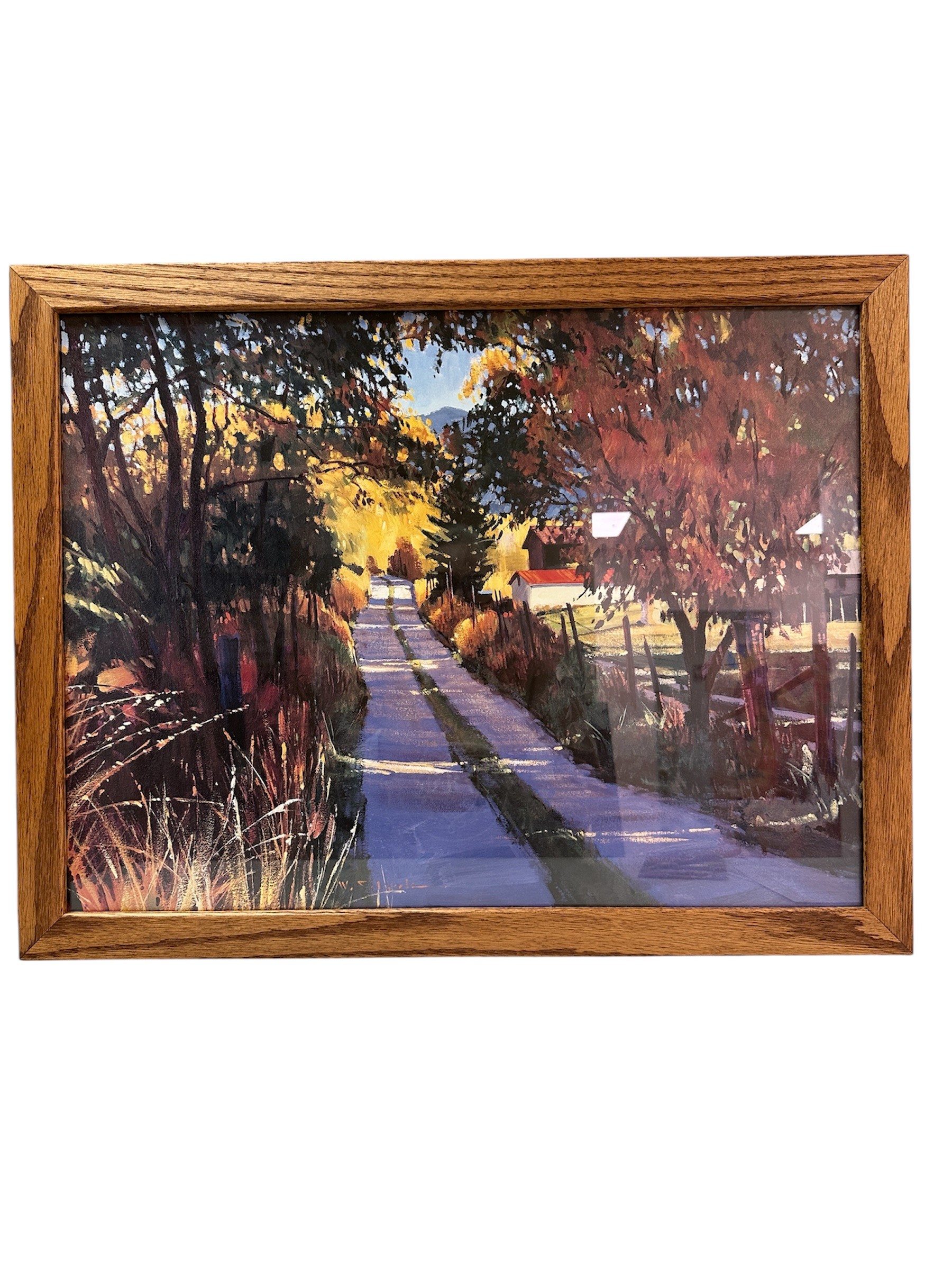 Framed Print Farm Road – Valued at $100