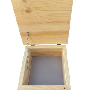 Carved Wooden Keepsake Box #3 -Valued at $40