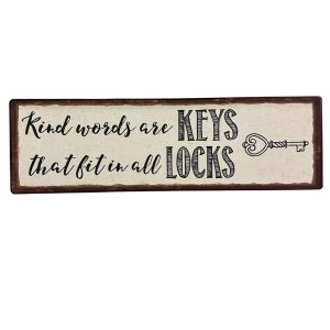 Kind Words Wall Plaque - Valued at $15