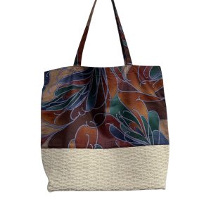 Tote Bag - rust/green/blue - Valued at $30